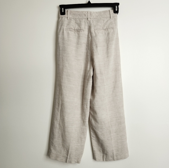 SOLD Aritzia Wilfred Neutral Tan "Effortless Pant" Linen Blend Cropped Size 2 - Picture 9 of 16
